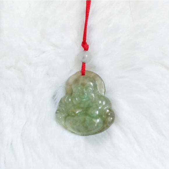 💮3/$45💮 Buddha Jade Talisman Charm Necklace - Picture 2 of 2